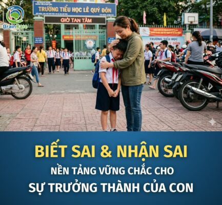 Biết sai & nhận sai: Nền tảng vững chắc cho sự trưởng thành của con